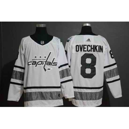 Capitales 8 Alexander Ovechkin White 2019 NHL All Star Game Adidas Jersey